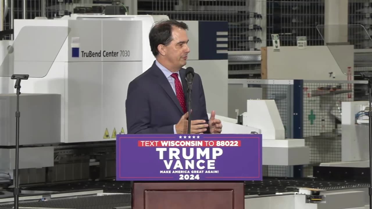 FULL SPEECH: Former Governor Scott Walker Trump Event in Waunakee, Wisconsin - 10/1/24