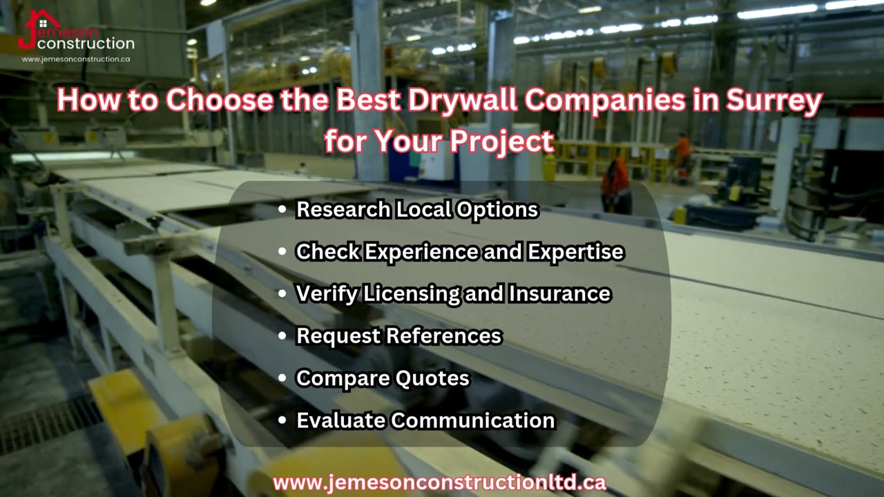How to Choose the Best Drywall Companies in Surrey for Your Project