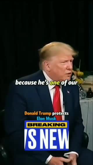 Trump says we have to protect our geniuses_ we have to protect Elon Muskelonmusk