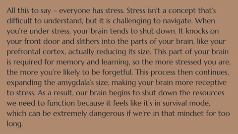 Job Stress is Manipulative and Substance Abuse Can Take Advantage