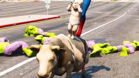 Spider Man Save Baby From Hulk Gange 😱