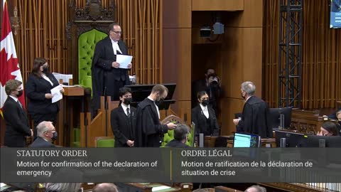Emergency Act passed. 185 yay 151 nay Wow.