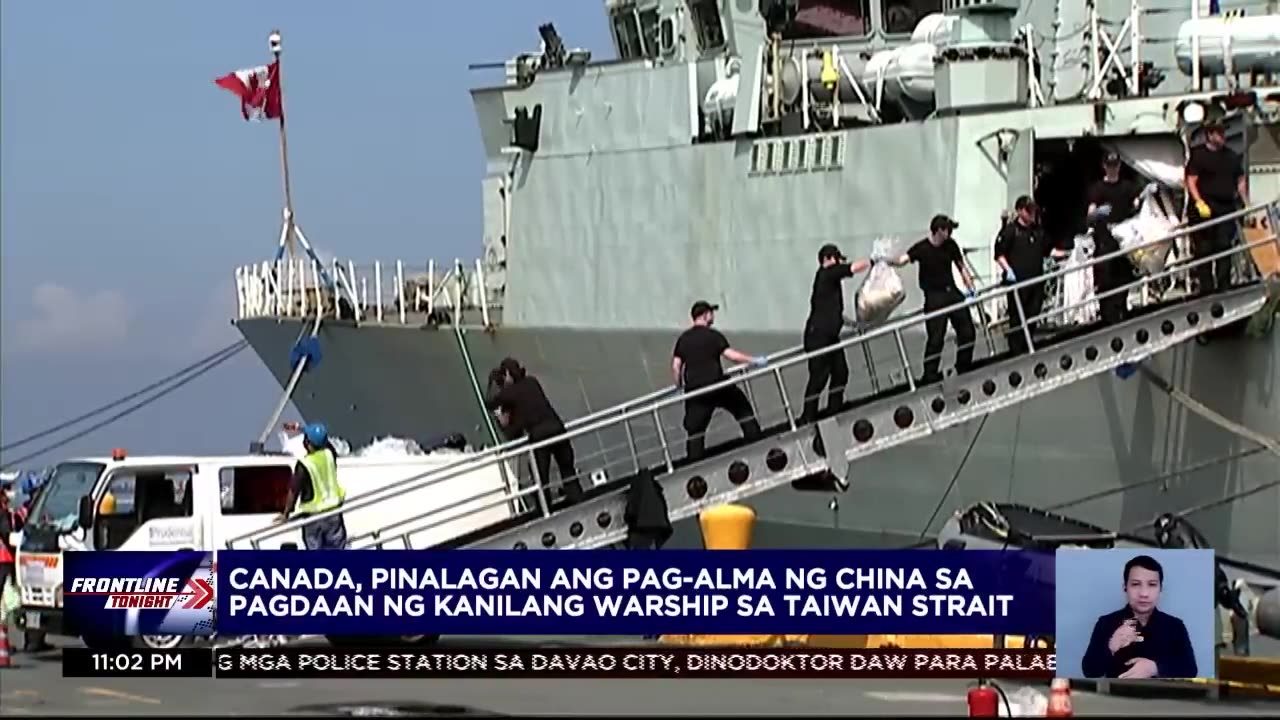 Goodwill visit canadian warship