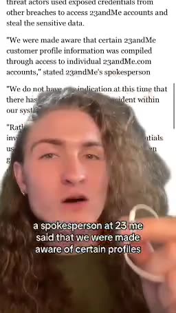 23andMe.com got hacked.