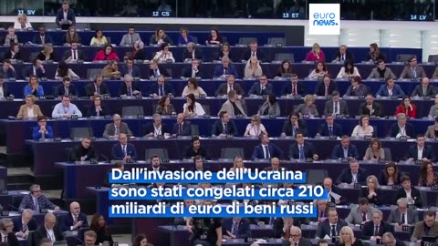 NOTIZIE DAL MONDO Ucraina,Parlamento europeo approva prestito da 35 miliardi di euro con il sostegno di Patrioti d'Europa.Il prestito proposto per l'Ucraina insieme con il G7 alcuni dei suoi membri hanno contribuito alla larghissima maggioranza