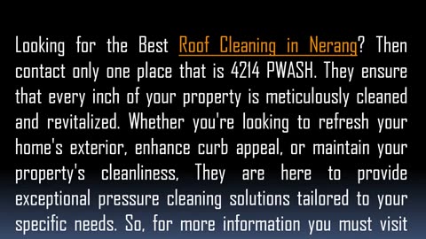 One of the Best Roof Cleaning in Nerang