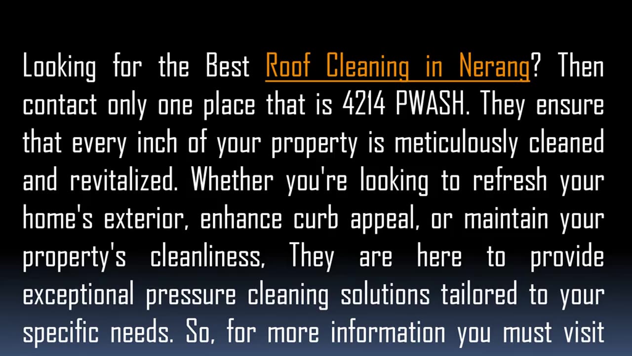 One of the Best Roof Cleaning in Nerang