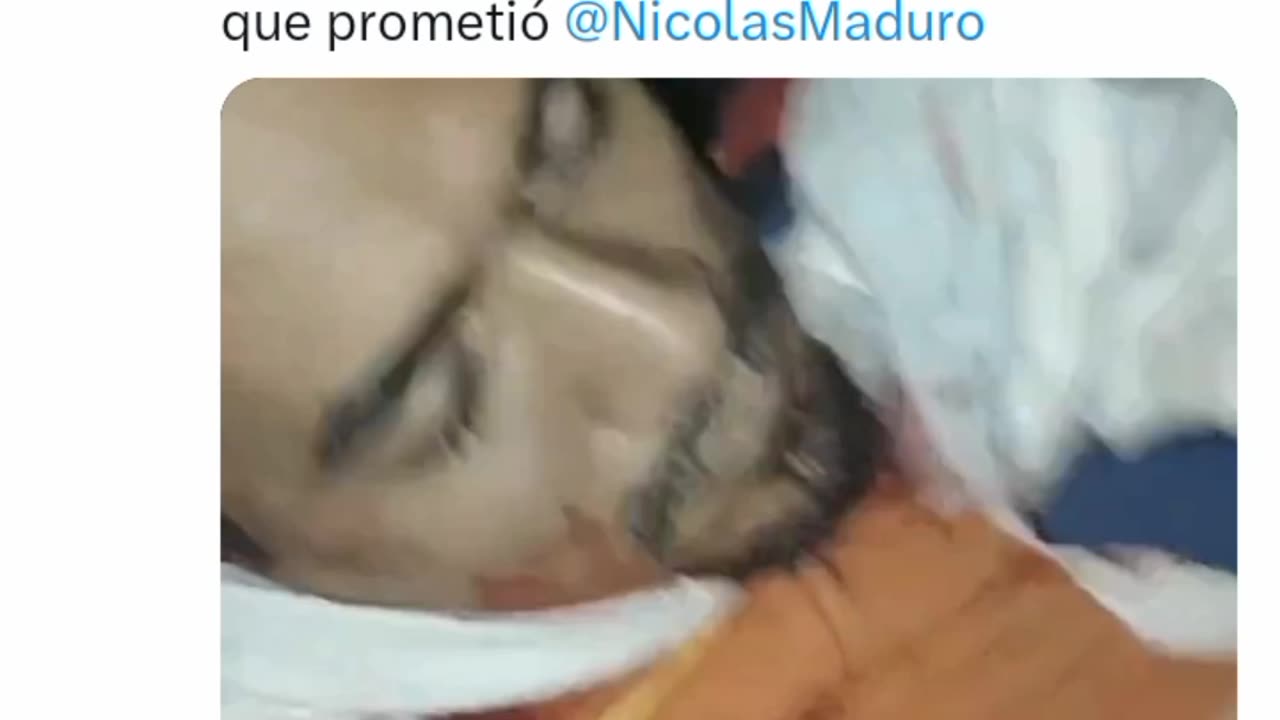 URGENTE: Lamento informar que a tirania de Maduro ceifou a primeira vida, um homem foi assassinado.