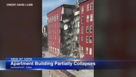 Multiple people unaccounted for after building partially collapses in Iowa