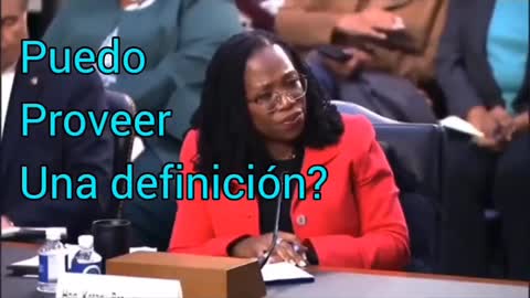 La nominada al Tribunal Supremo del Presidente Joe Biden no puede definir lo que es una mujer...