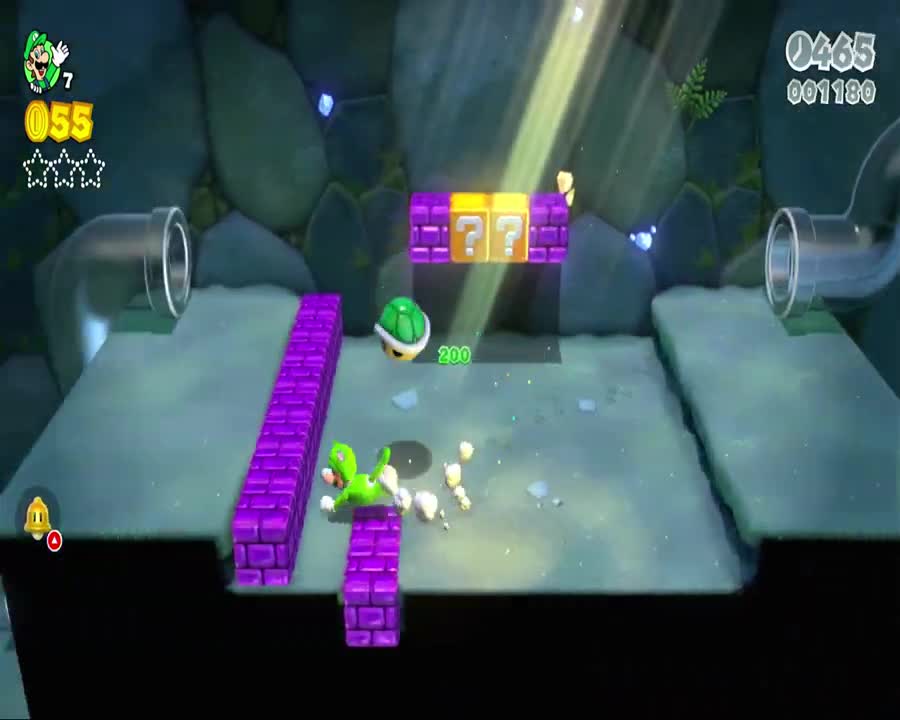 Super Mario 3D World - World 1-2: Koopa Troopa Cave (First Time Gameplay)