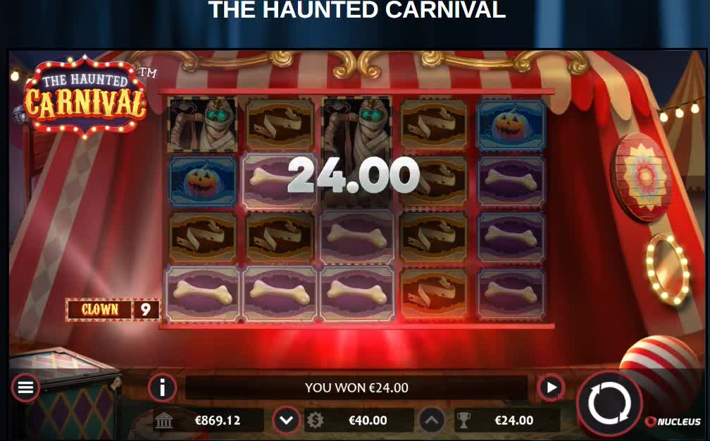 The Haunted Carnival Slot Game - Free Play and Real Play