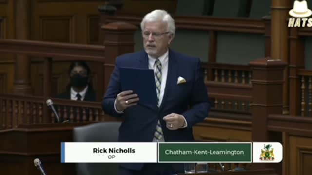 Canadian Politician Rick Nicholls speaks out.