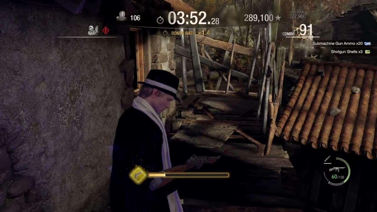 resident evil 4 remake p19 - making sure hunk and luis have s++ ranks on each map