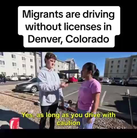 Illegal immigrants drive cars without a license!