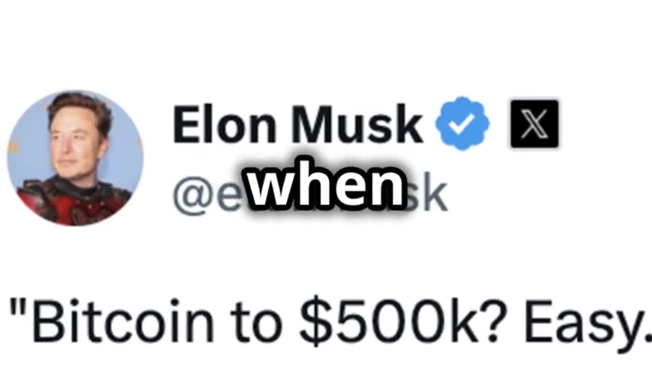 Elon Musk's Shocking Bitcoin Prediction! 🚀