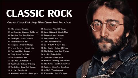 Top 100 Greatest Rock Songs Of All Time. Best Classic Rock Collection