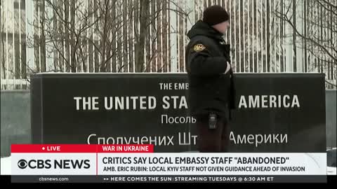 Reports of local U.S. embassy staff in Kyiv being abandoned