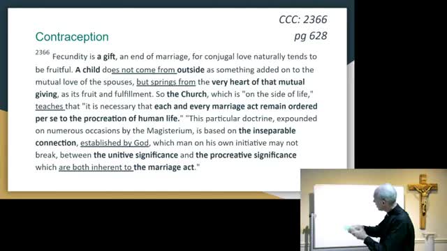 "Contraception, In-vitro, and Stem Cells" 2020-21 RCIA, Class #19