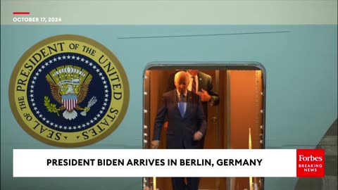 MOMENTS AGO- President Biden Arrives In Berlin, Germany