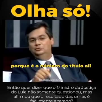 Não foi só Maduro. Flávio Dino também apontou fraude nas Urnas.