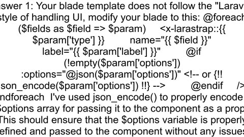 Laravel Blade PHP Expression returns undefined variable