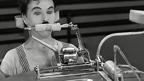 Charlie Chaplin Eating Machine