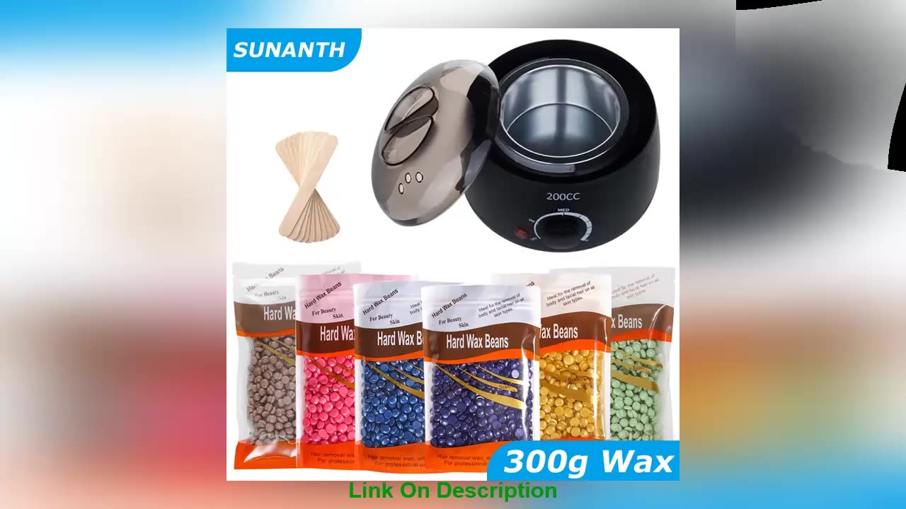 Deal Hair Removal Wax Machine Waxing Heater and Beans Kit