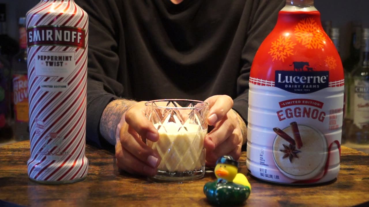 Donald Notch - Smirnoff Peppermint Twist Vodka & Lucerne Eggnog