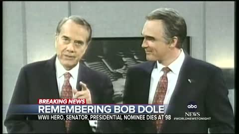 Tributes pour in for former Senator and presidential candidate Bob Dole