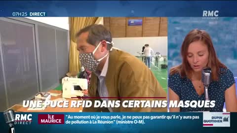 Des puces RIFD dans les masques réutilisables