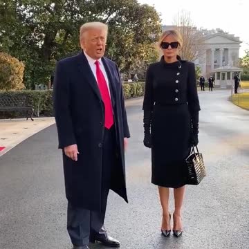 Trump Delivers Final Remarks At White House Before Leaving