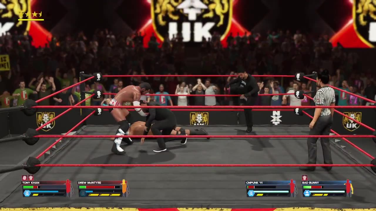 BlackMonkTheGamer - WWE 2K23: CM Punk and Bad Bunny VS Tony Khan and Drew Mclntyre