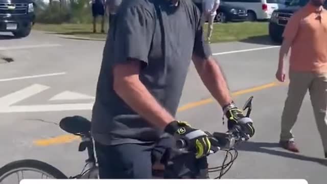 his bike over the weekend in #RehobothBeach, #Delaware