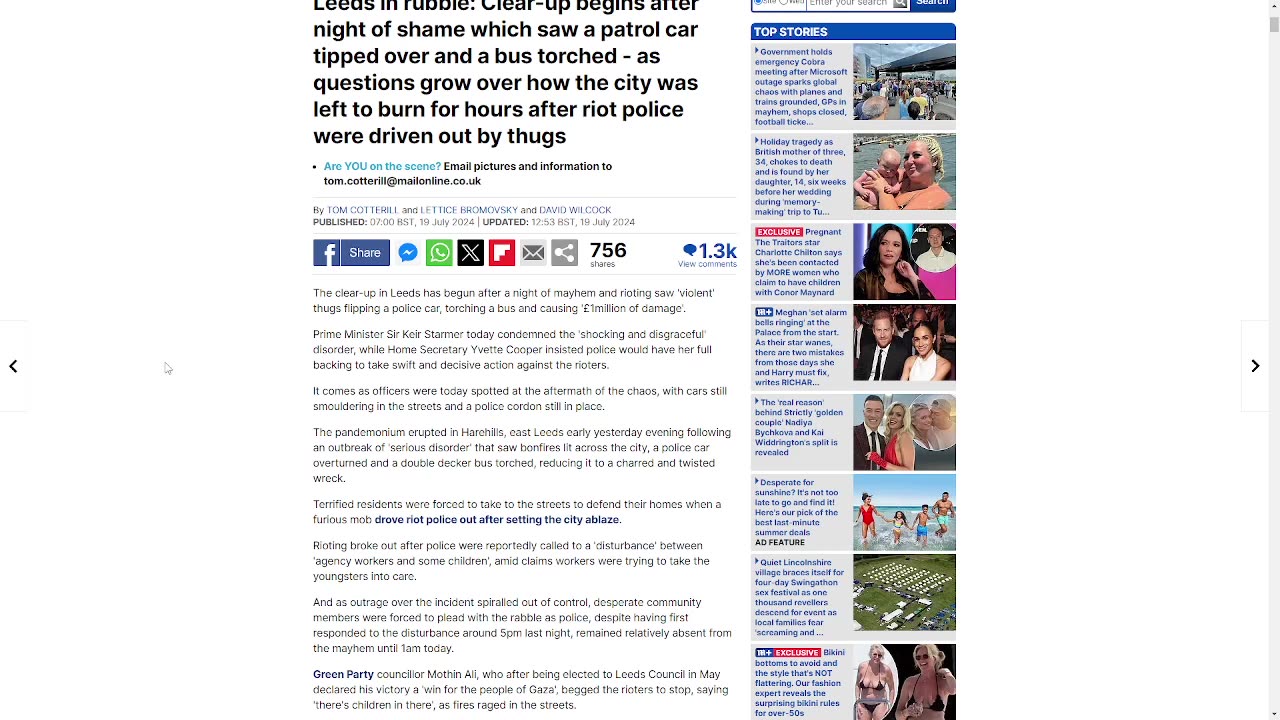 RIOTS ERUPT IN LEEDS, ENGLAND After Calls Of Disturbances, POLICE FLEE THE SCENES As City Is Torched