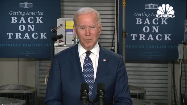 Joe Biden talks about American Families Plan at Virginia community college_360P