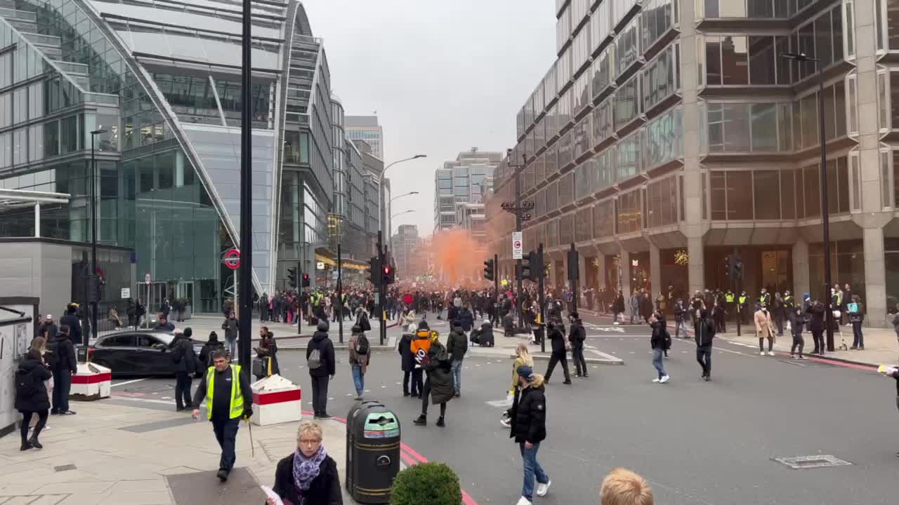 UK Protest Against Tyrannical Vaccine Passports and Mandatory Vaccinations.