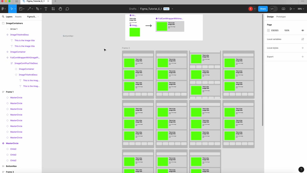 Learn Figma: Part 3 - Reusable Master Components - [Beginner Level] - Erik Soriano Design