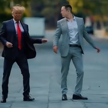 Trump & Elon "Stayin' Alive" Dance