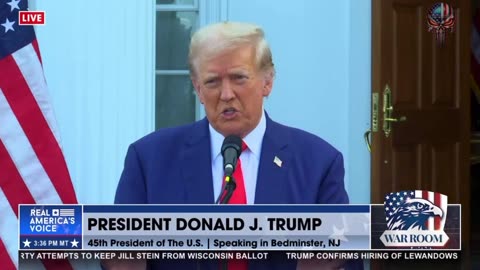 Did Trump insinuate that they are gonna release something on Kamala at the right time?