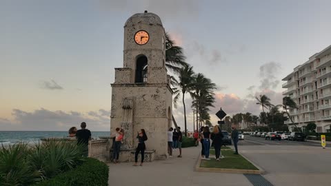 The Worth Avenue Clock Tower in Palm Beach, Florida