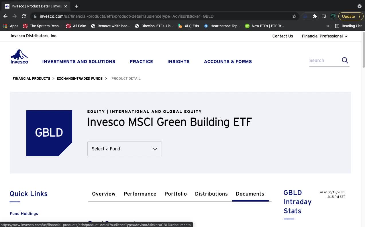 GBLD ETF Introduction (Green Building Theme)