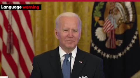 JOE BIDEN caught saying son of a bit** at white house