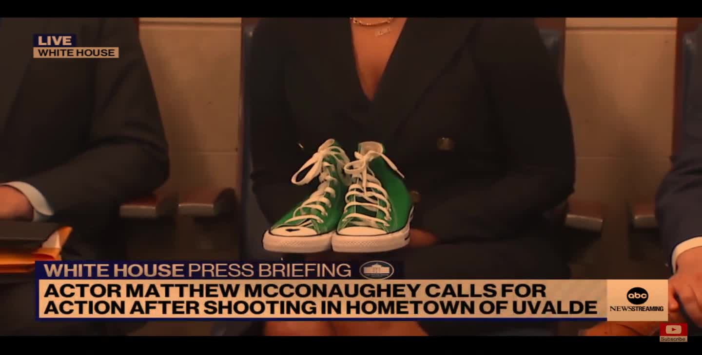 Matthew McConaughey, Uvalde School Shooting - SHOES - THE ONLY CLEAR EVIDENCE