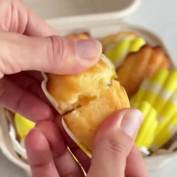 Рецепт МАДЛЕН🍋с лимонной начинкой