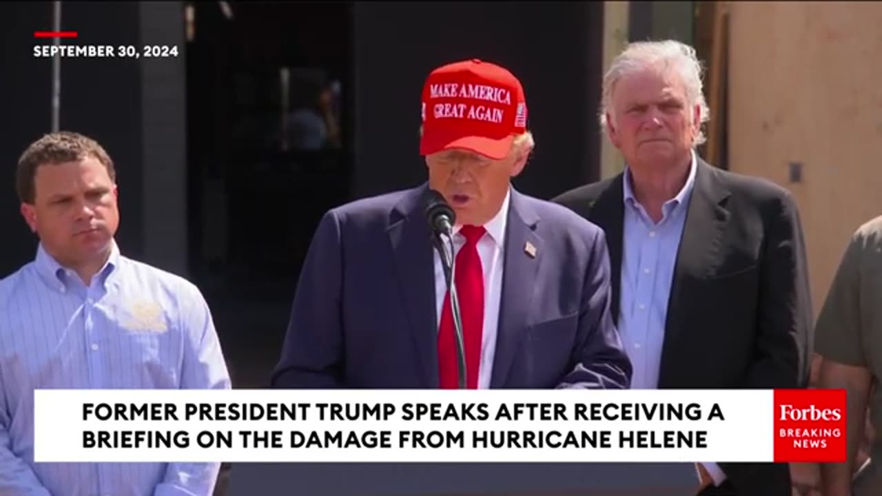 BREAKING NEWS: Donald Trump Speaks After Receiving A Briefing On Hurricane Helene!!