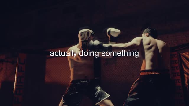 GET UP AND GET IT OVER WITH.