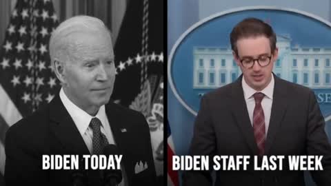 Biden Today vs. The Biden Muppet White House Staff Last Week...