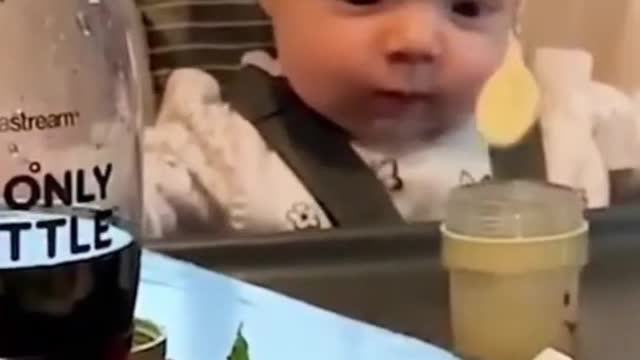 Funny Baby videos eating #short