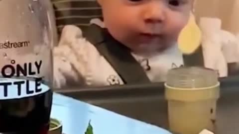 Funny Baby videos eating #short